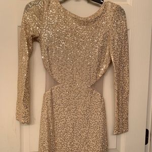 ARDEN B PARTY sequined mini dress prom